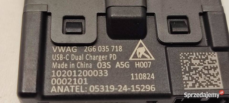 VW TAYRON GNIAZDO PORT USB 2G6035718 Rozdzielacze gniazda zapalniczki dolnośląskie