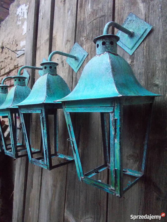 Ręcznie robiona lampa miedź hand made Dzierżoniów