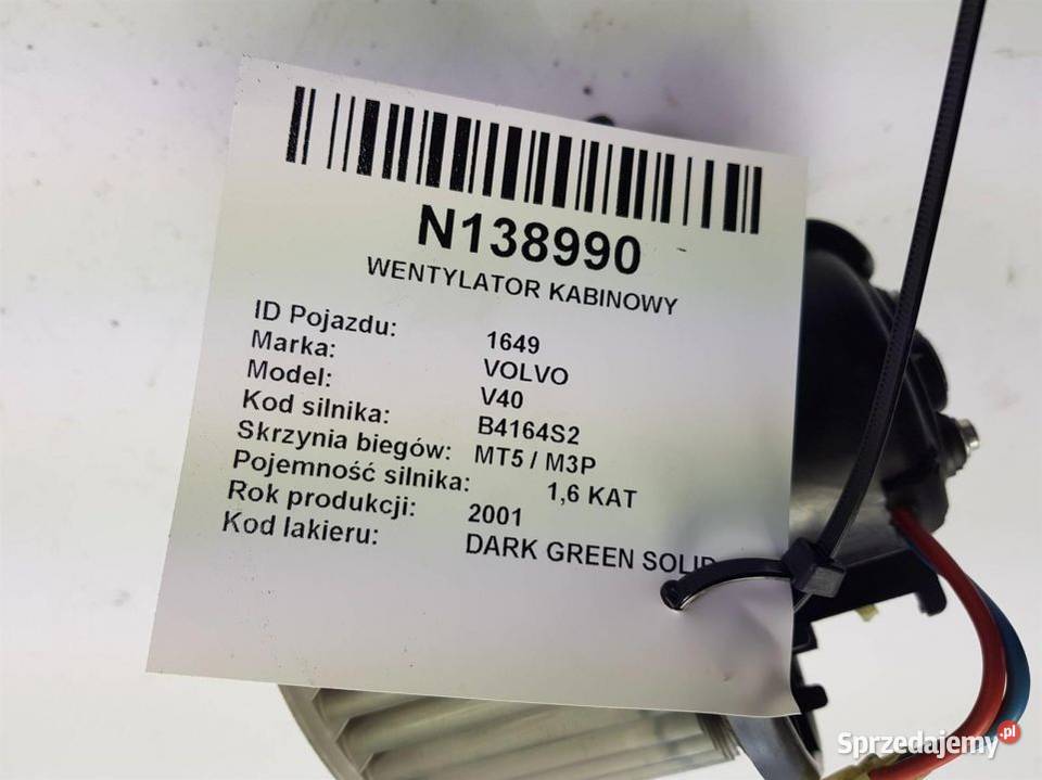 WENTYLATOR KABINOWY V40 0130111190 Lipno