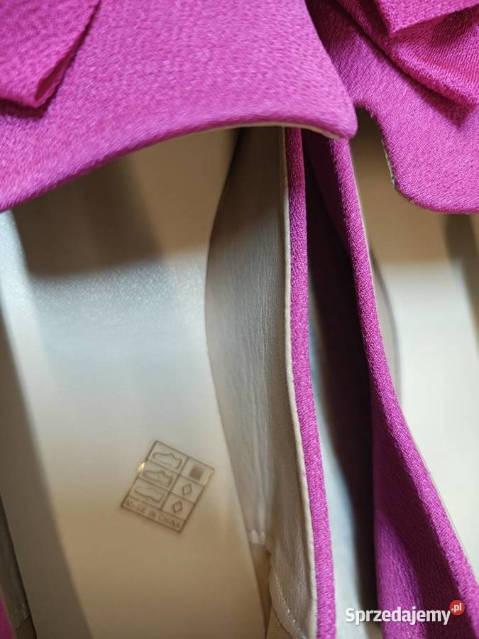 43 Różowe letnie mokasyny baleriny z kokardą Kraków sprzedam