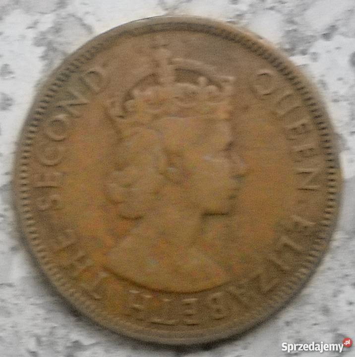 BRITISH CARIBBEAN TERRITORIES1 CENTS1955 rRZADKA Numizmatyka Legionowo
