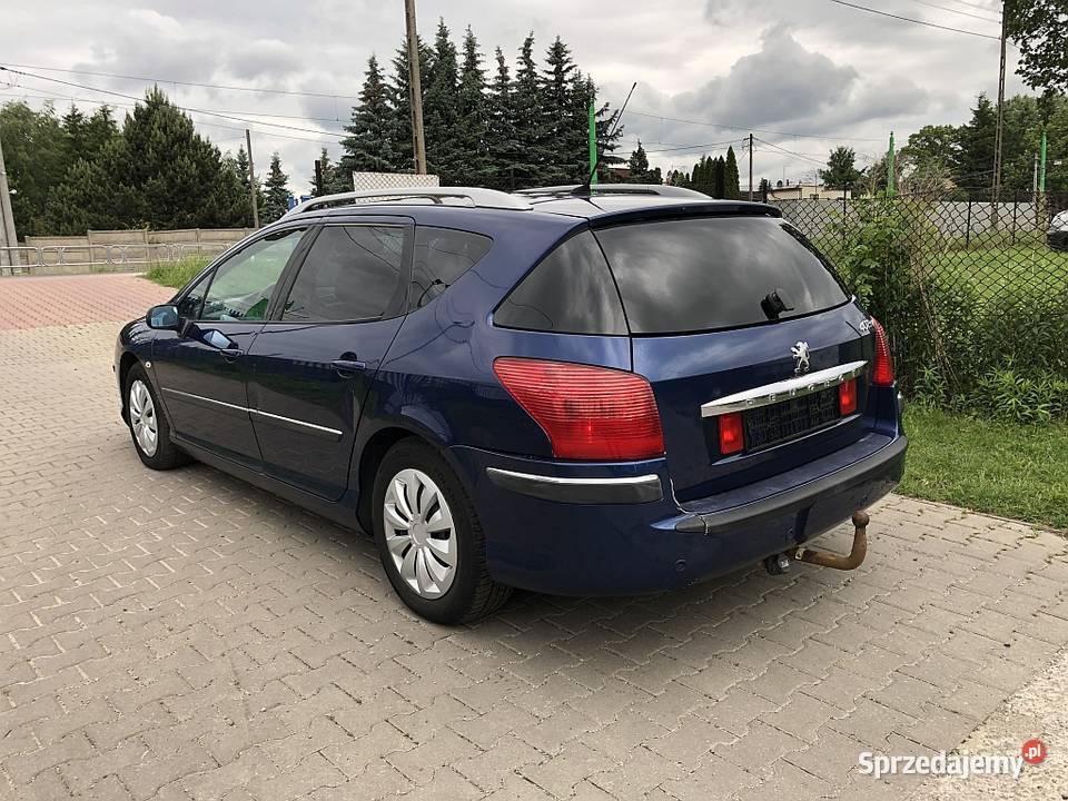 Peugeot 407 XENON 20d 136 Panorama Półskóry diesel Łódź