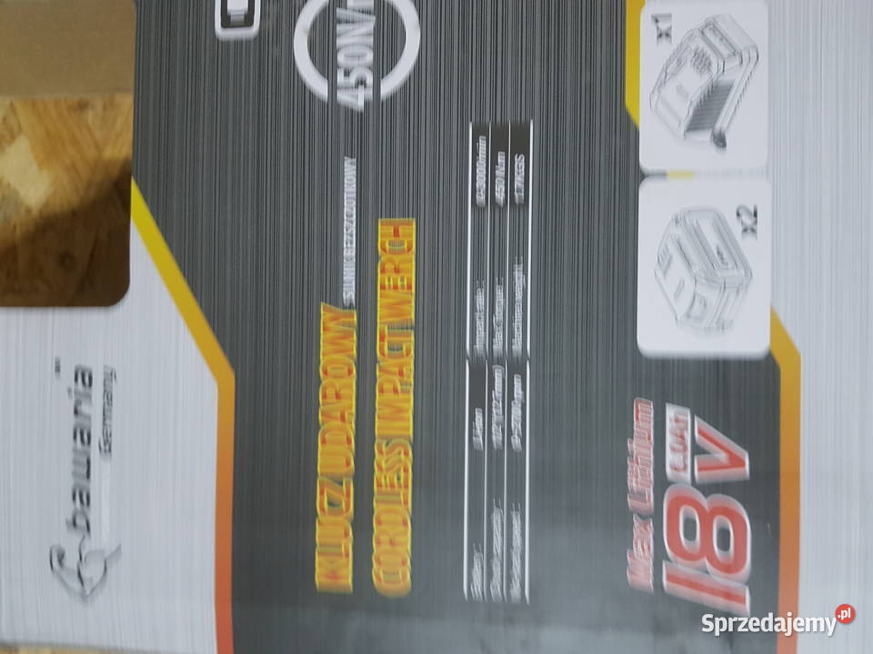 KLUCZ UDAROWY AKUMULATOROWY BAWARIA 450 NM 18V Głogowa