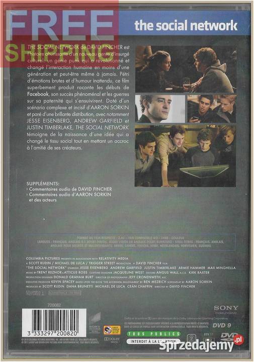 The Social Network 2010 DVD Krynica-Zdrój