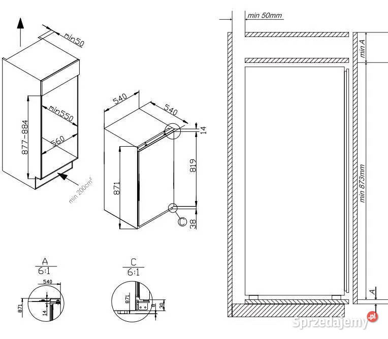 Lodówka Amica BC1374 E 875 sprzedam