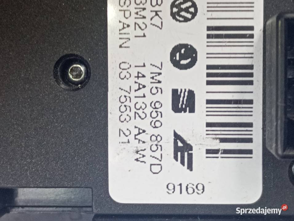 7M5959857D PANEL OTWIERANIA SZYB VW SHARAN SKODA Wrocław