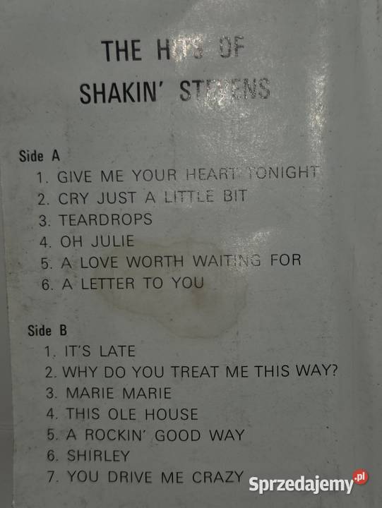 Kaseta magnetofonowa Shakin Stevens Płyty i kasety Jastrowie