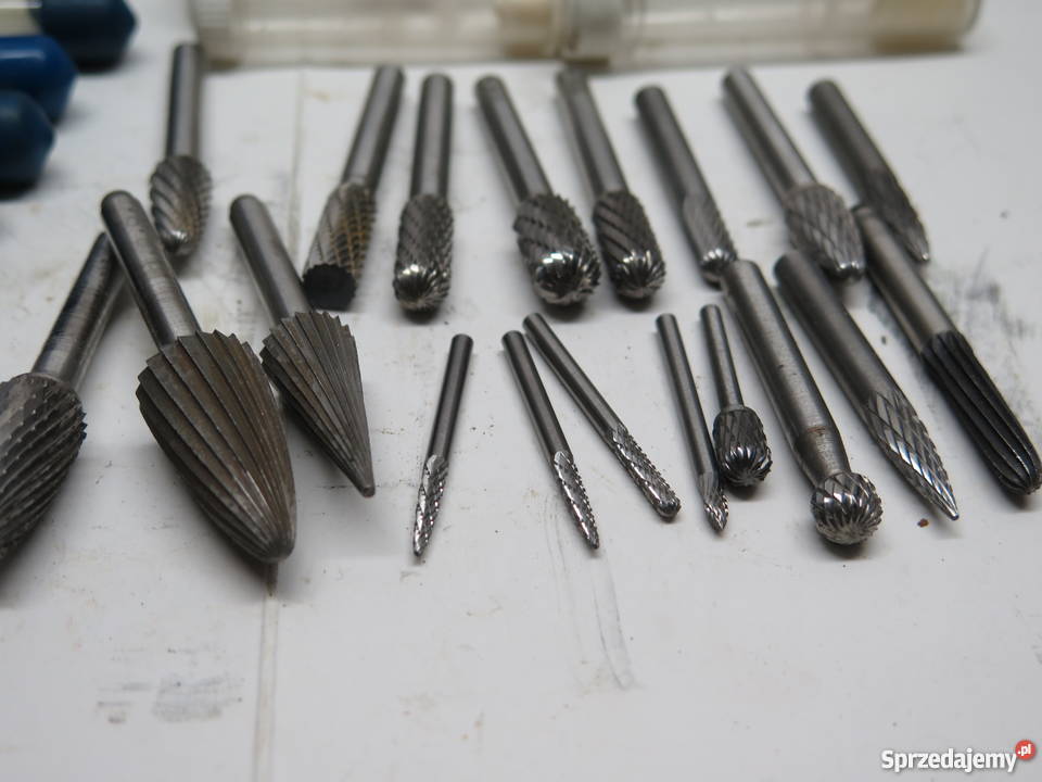 Frezy pilniki obrotowe stożkowe sztuk 19 mazowieckie Warszawa
