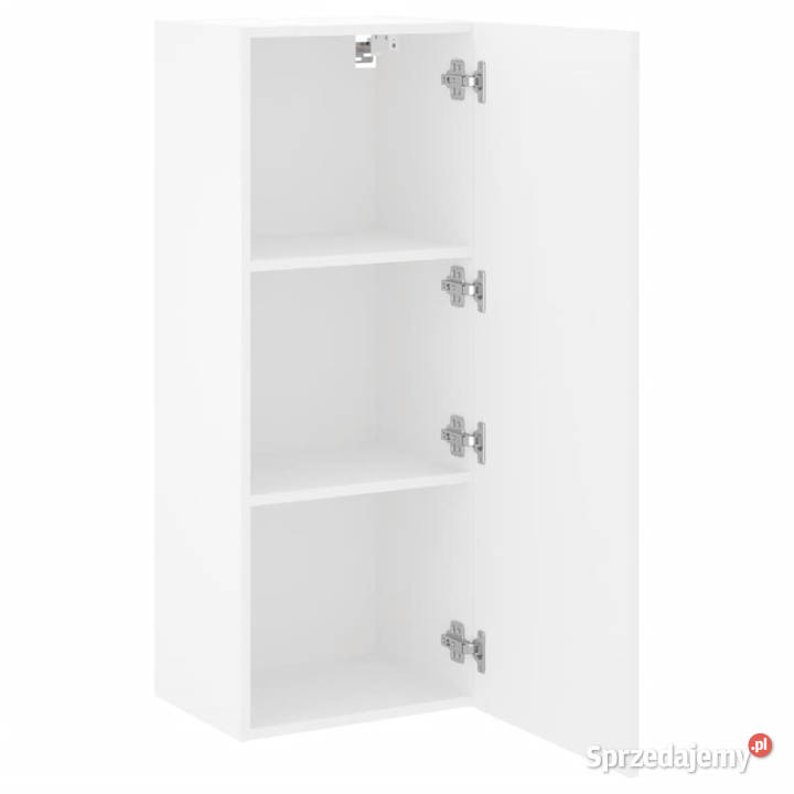 Ścienna szafka TV biała 405x30x102 WM836931 mazowieckie Warszawa