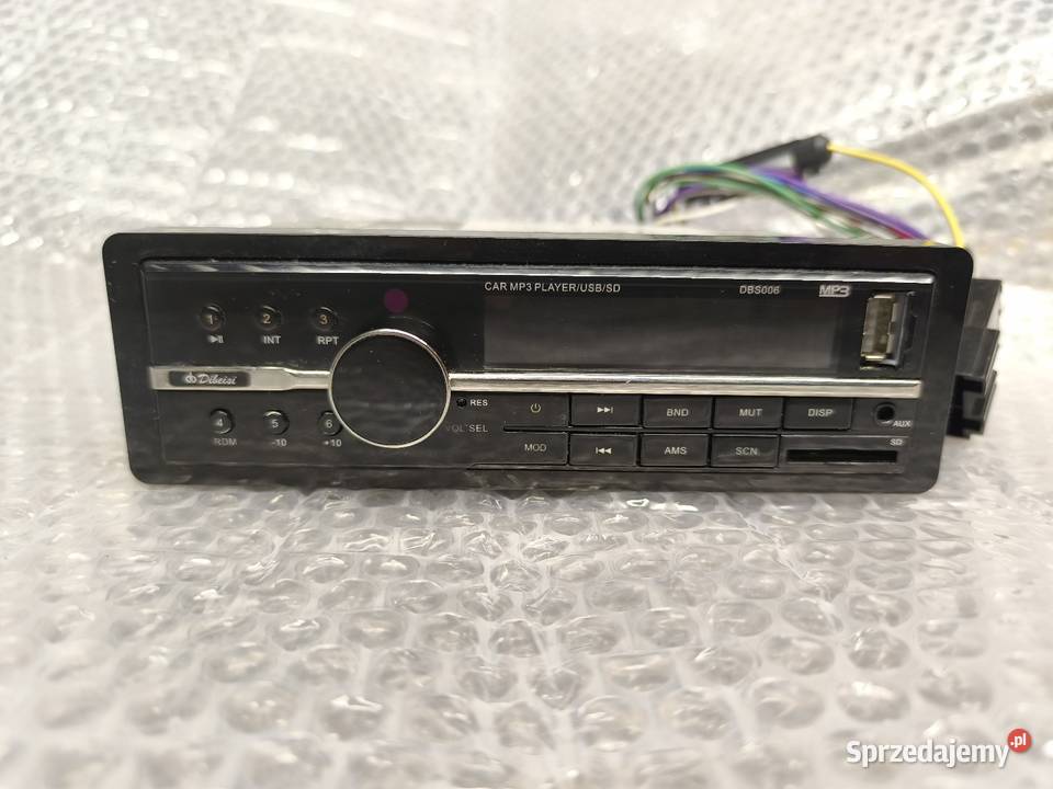 Radio samochodowe USB Karta SD AUX stan ISO Dębica