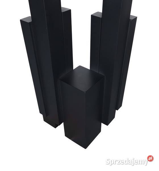 Konsola nowojorska czarna z kamiennym blatem