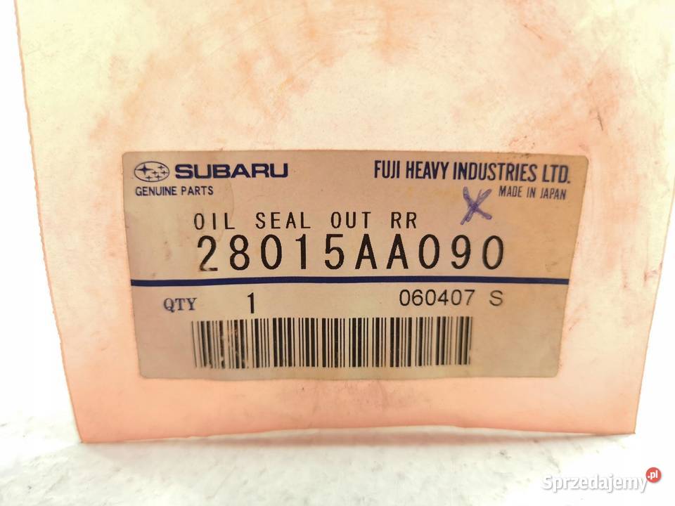 USZCZELNIACZ PIASTY TYŁ SUBARU FORESTER 97 ASO Uszczelki i uszczelniacze