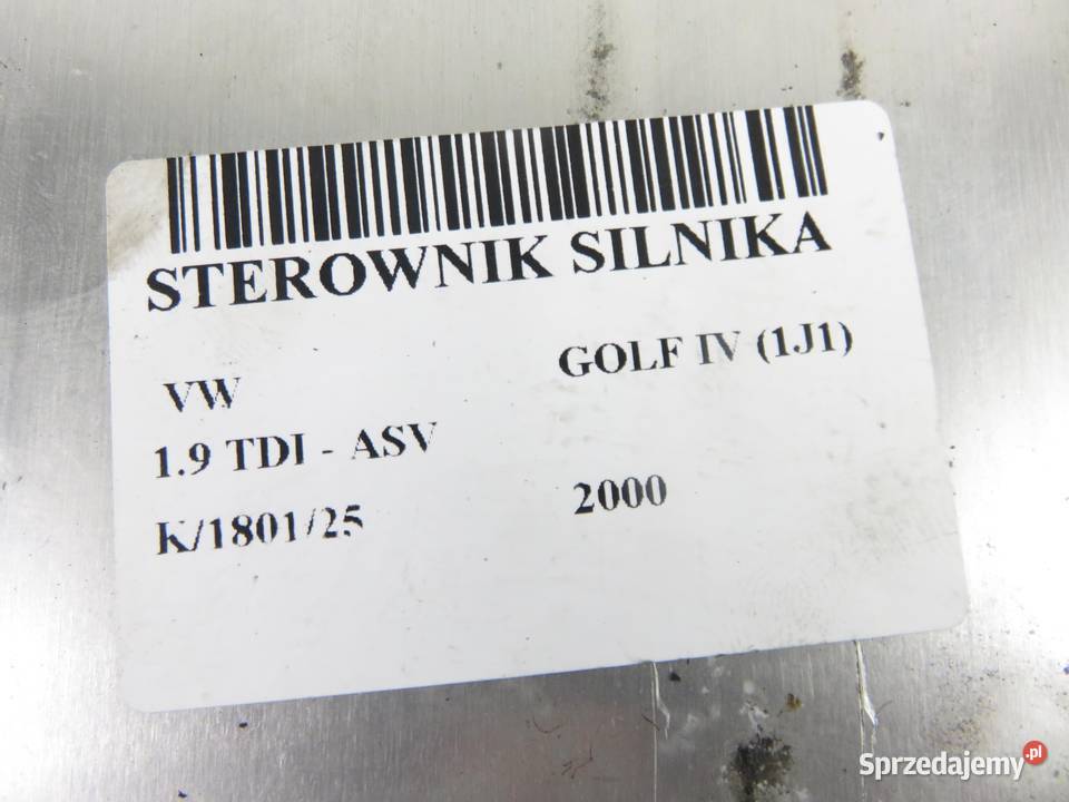 STEROWNIK VW GOLF IV 19 TDI 110 ASV 038906012AP Motoryzacja
