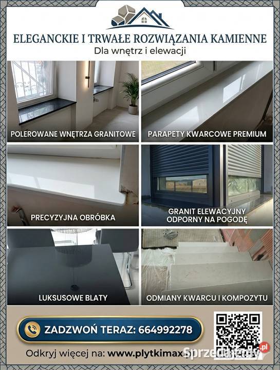 Schody kamienne wewnętrzne i zewn ooętrzne Wilków