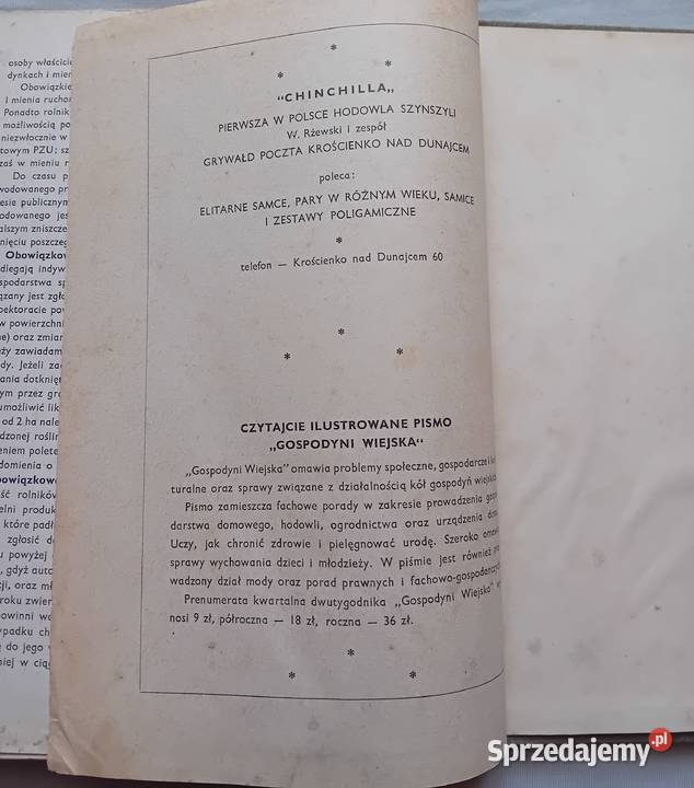 Poradnik gospodarski PWRiL 1960 r Wydanie II wielkopolskie Koźminek