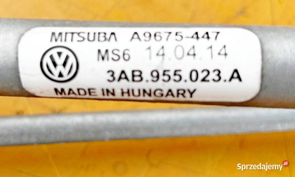 VW PASSAT B6 B7 MECHANIZM WYCIERACZEK 3AB955023A Radom