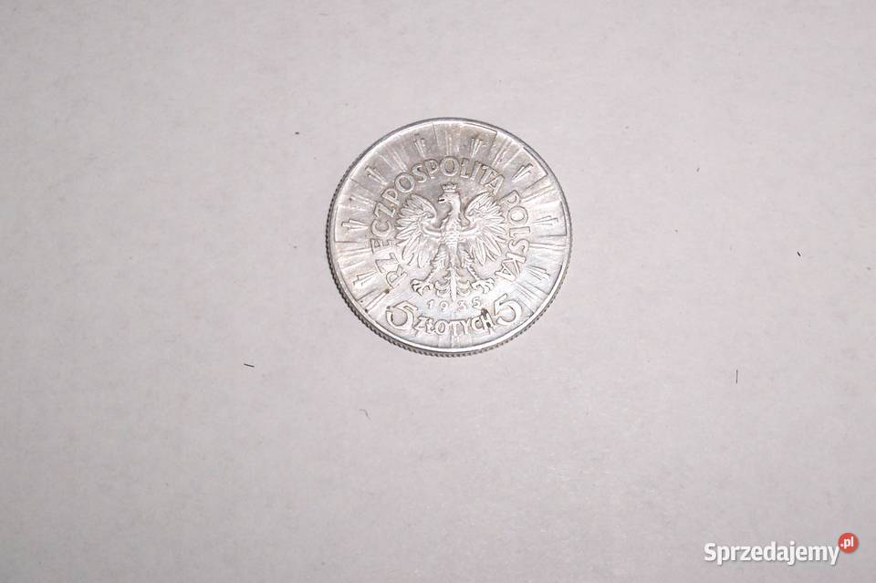 Moneta 5 złotych JÓZEF PIŁSUDSKI 1935 srebro Kraków