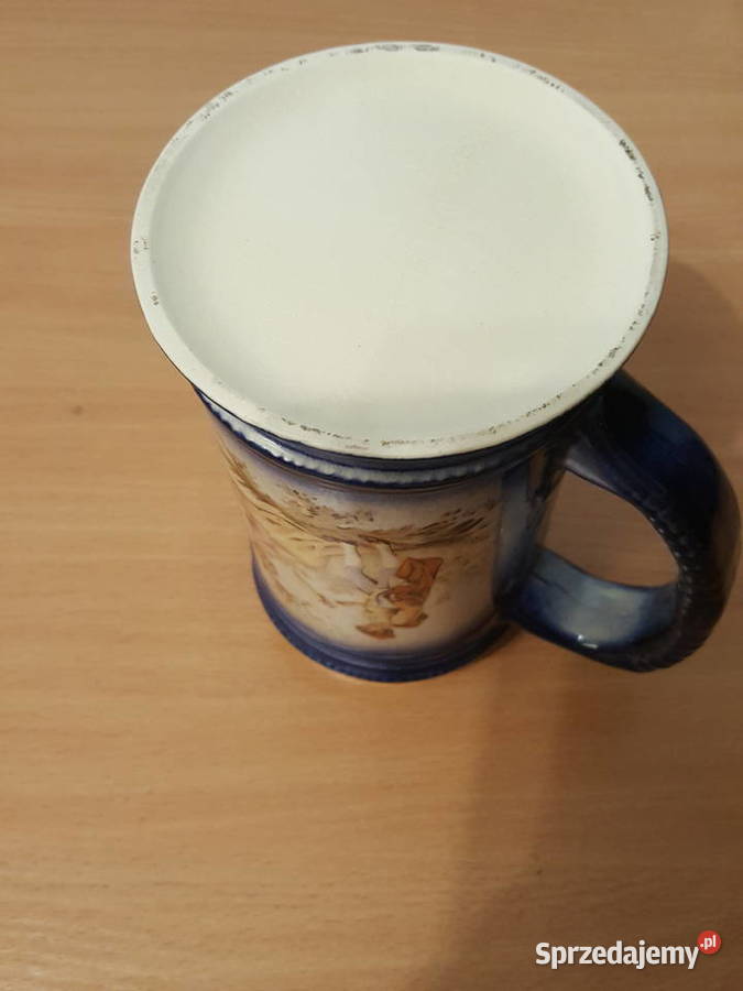 KUFEL z motywem miłość wiedeńska granatowy Złotniki