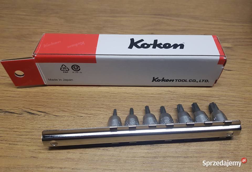 Koken Zestaw nasadek Torx na szynie RS20257L28 Pozostałe