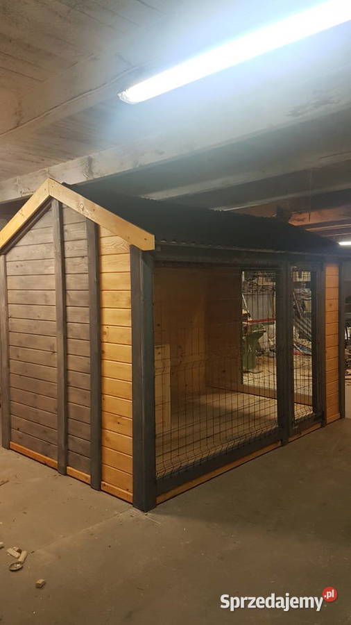 Buda psa ocieplona kojec psa boks antracyt Iława