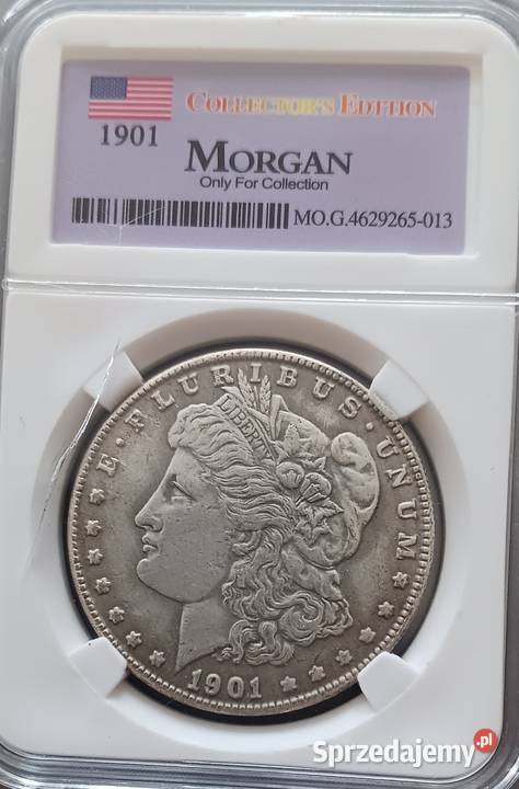 1 Dolar USA 1901 r Morgan men S Slab Kopia Konin