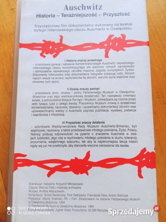 Film Kaseta VHS AuschwitzBirkenau Stan Idealny