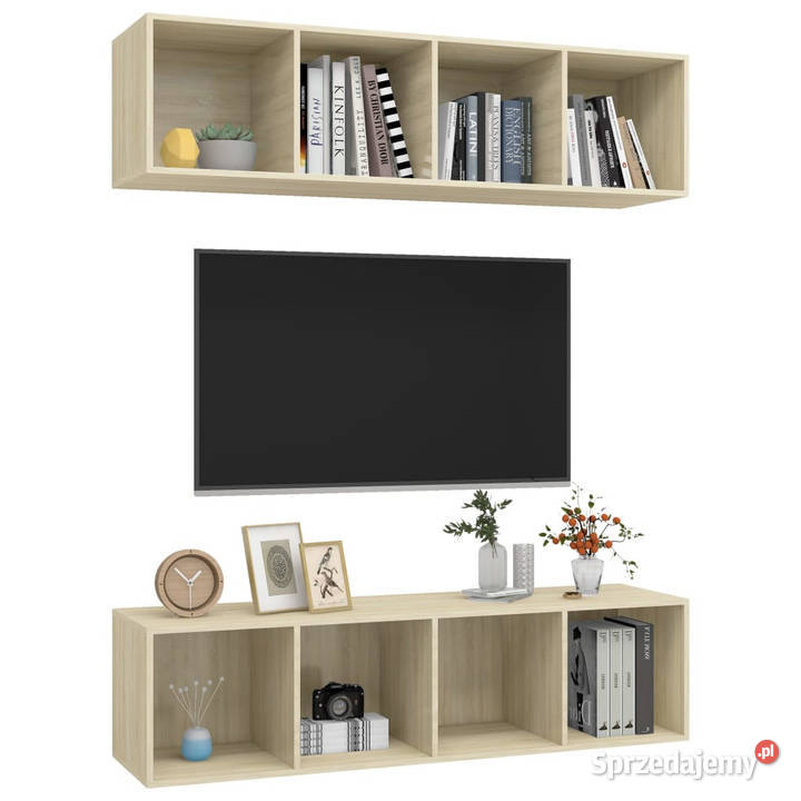 Wiszące szafki TV 2 dąb sonoma materiał Warszawa