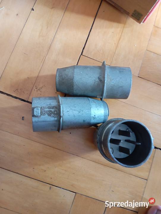 Wtyczka siłowa na płaskie bolce 32A 500V 3 Łódź Wtyczki