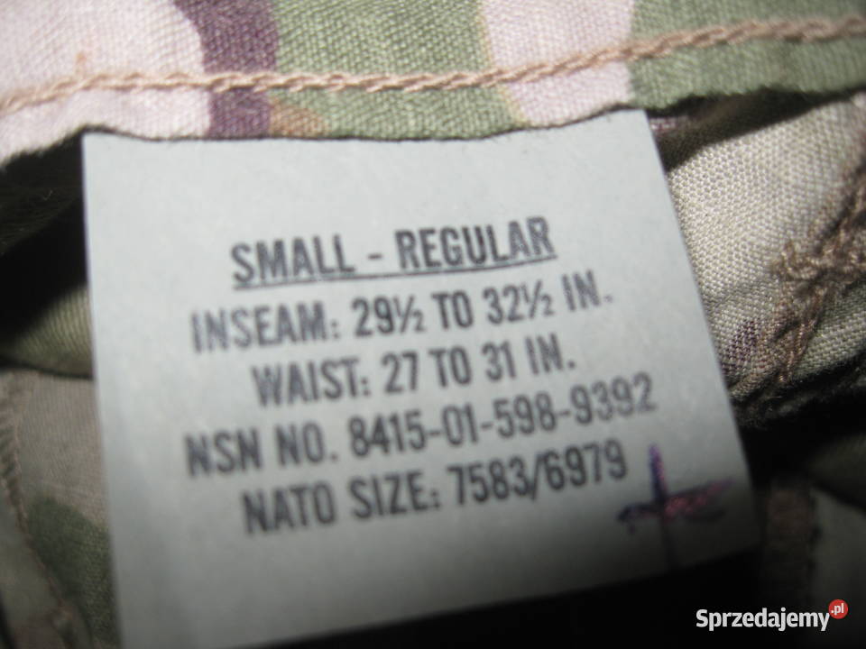 Mundur wojskowy USA MULTICAM 1801857580 SmalLong Żary sprzedam