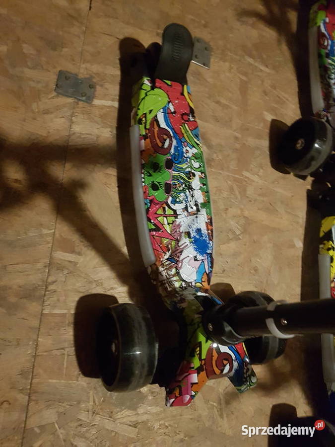 HULAJNOGA BALANSOWA CZTEROKOŁOWA KOŁA LED Głogowa