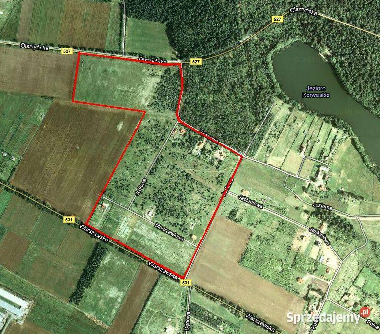 Działki budowlane 2800 mk z prawem zabudowy Łukta