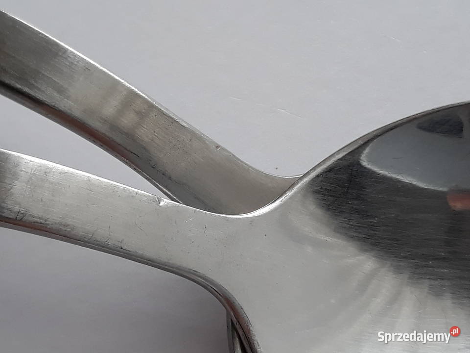 Łyżki obiadowe ROMBY KARO Gerlach sztućce PRL