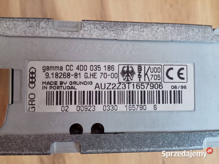 Radio Audi Gamma CC 22 Grundig 4D0035186 Dębica