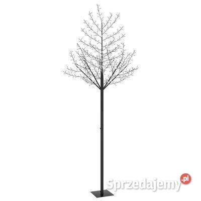 Drzewko z niebieskimi lampkami 600 LED kwiat Warszawa