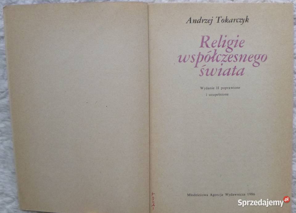 Religie współczesnego świata Andrzej Tokarczyk Warszawa