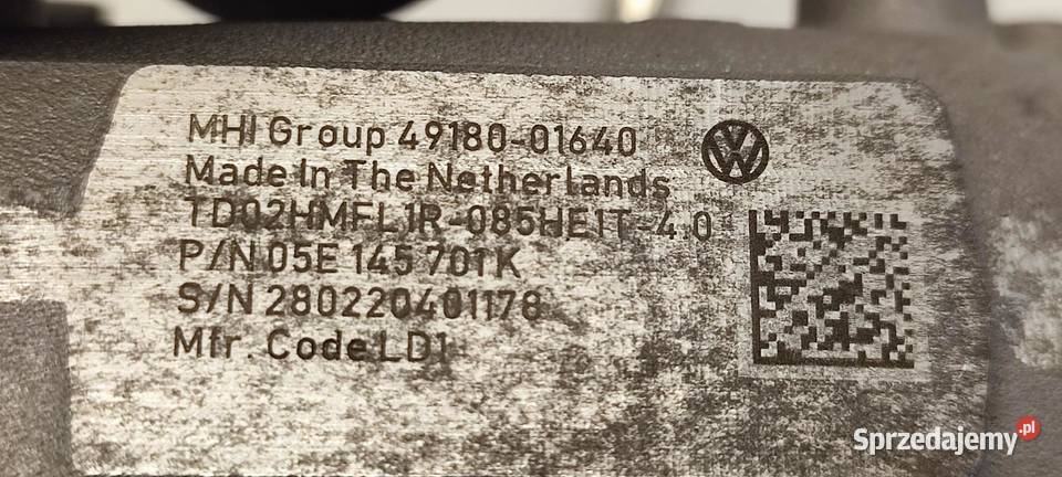 VW TIGUAN II TURBINA TURBOSPĘŻARKA 15 TSI