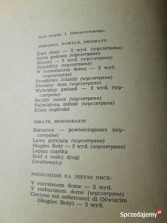 Listy Nikodema Jan Dobraczyński PAX 1952 Bielsko-Biała