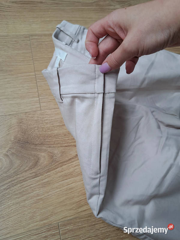 Klasyczne rurki HM w odcieniu pudrowego różu Moda i Styl