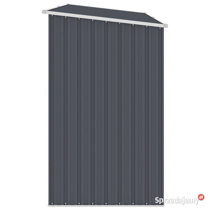 Szopa z wiatą na drewno antracyt 245x98x159 stal Warszawa