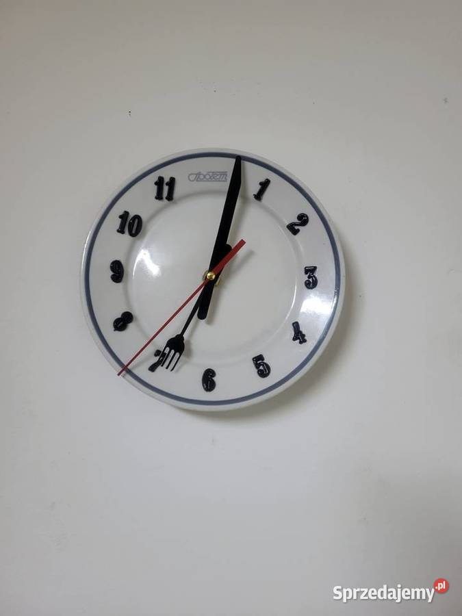 Zegar kuchenny PRL Społem handmade vintage retro
