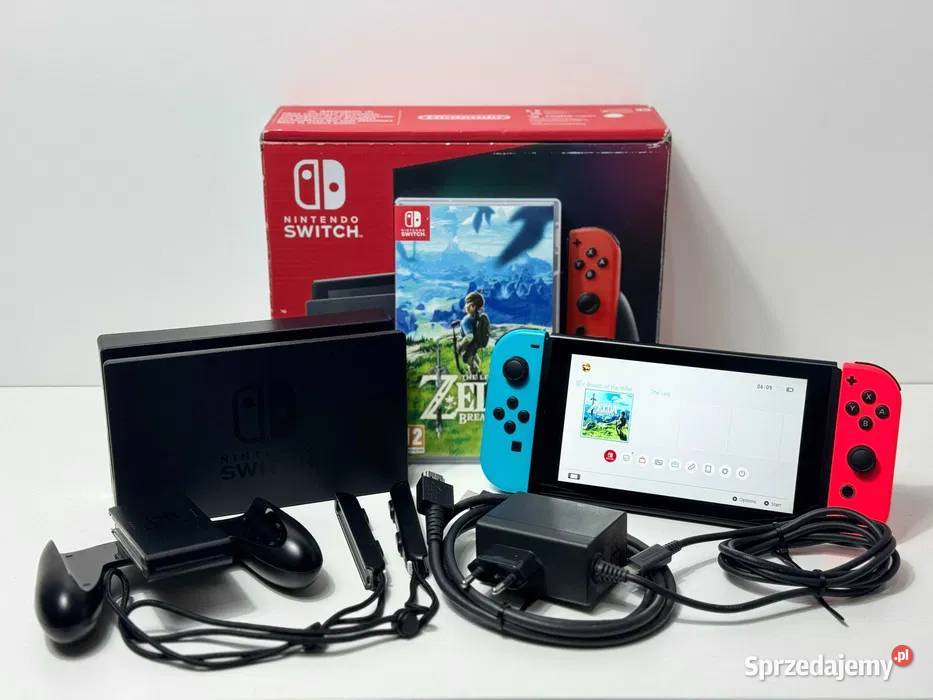 KONSOLA NINTENDO SWITCH V2 DOCK GRA THE LEGEND sprzedam