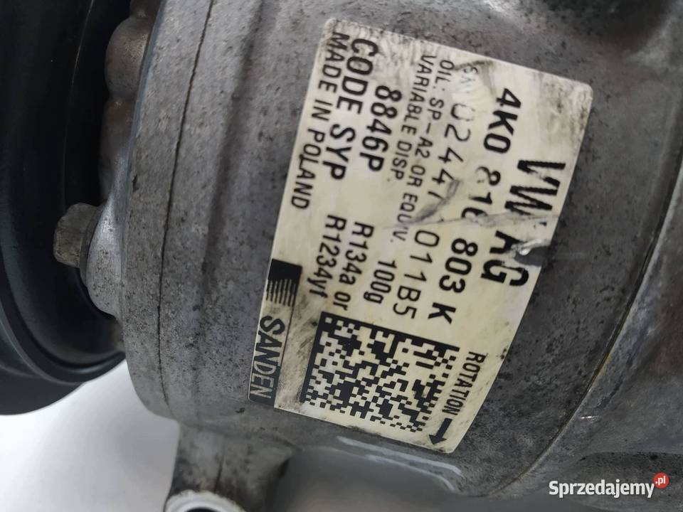 SPRĘŻARKA KLIMATYZACJI 4K0816803K 20 TDI Audi A6 Części samochodowe świętokrzyskie