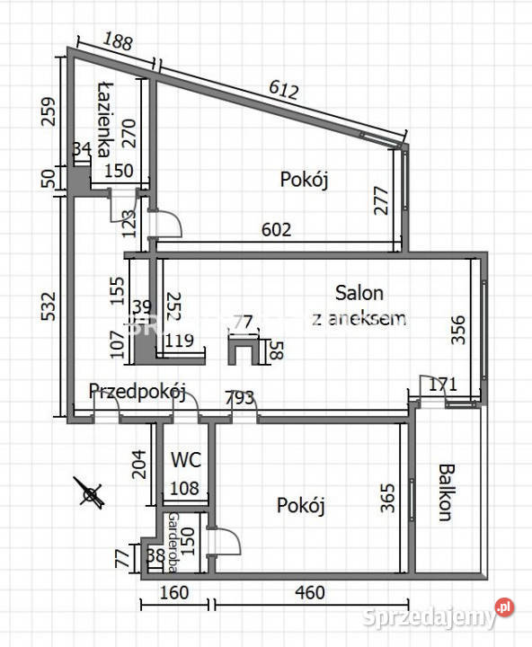 Mieszkanie 8397 metrów 3pok Kraków małopolskie