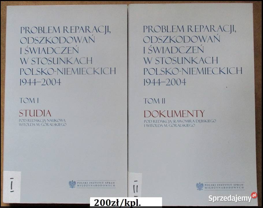PROBLEM REPARACJIODSZKODOWAŃ reparacje Niemcy łódzkie Łódź