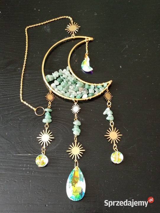 Piękny duży pryzmat łapacz słońca księżyc zielony zachodniopomorskie Szczecinek