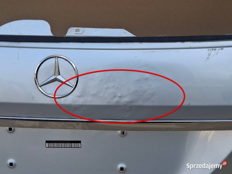 MERCEDES ML W166 KLAPA BAGAŻNIKA TYŁ A1667400305 osobowe Bieleń