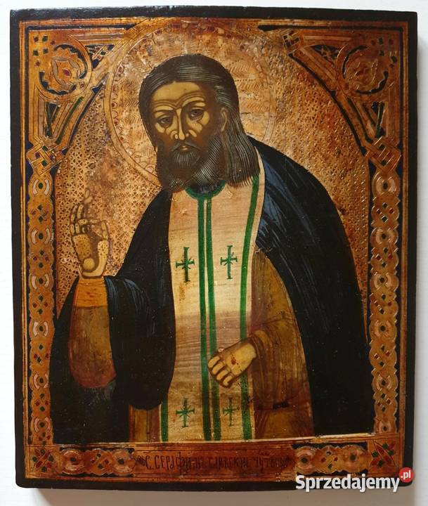 Ikona Święty Serafin z Sarowa 0319 Warszawa