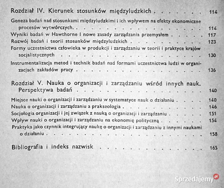 Nauka o organizacji i zarządzaniu Wacław Gabara lubelskie Chełm