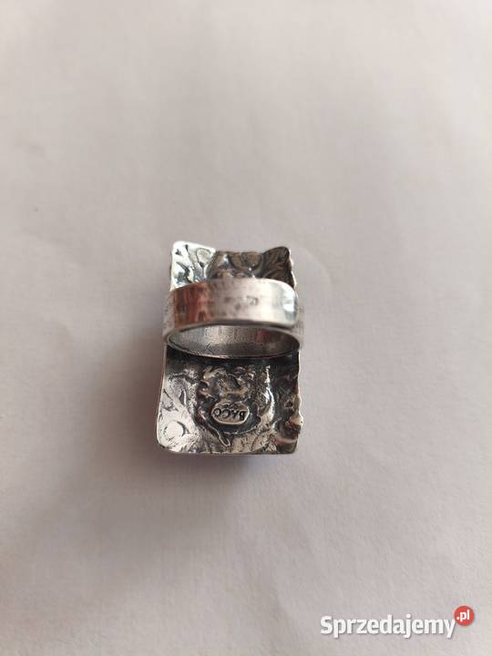 Pierścionek z Bursztynu srebro Białystok