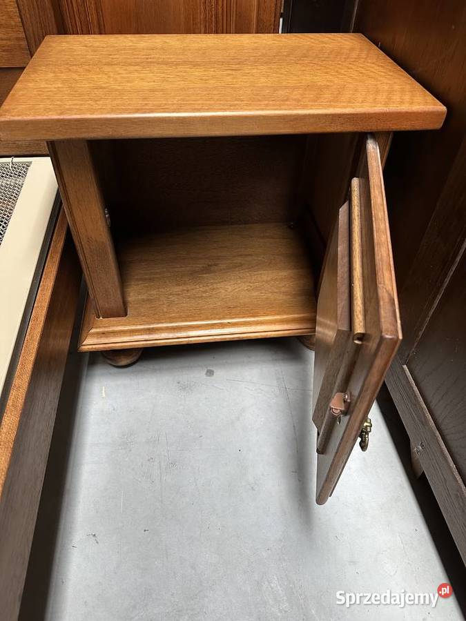 Ładna dębowa sypialnia łóżko 160 szafki komoda Sławoszewek